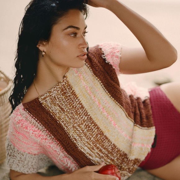 Anthropologie Pilcro Textured Poncho Top - Picture 8 of 11